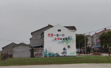 延安新农村墙绘